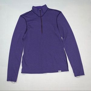 PATAGONIA Capilene purple quarter-zip Mid-weight